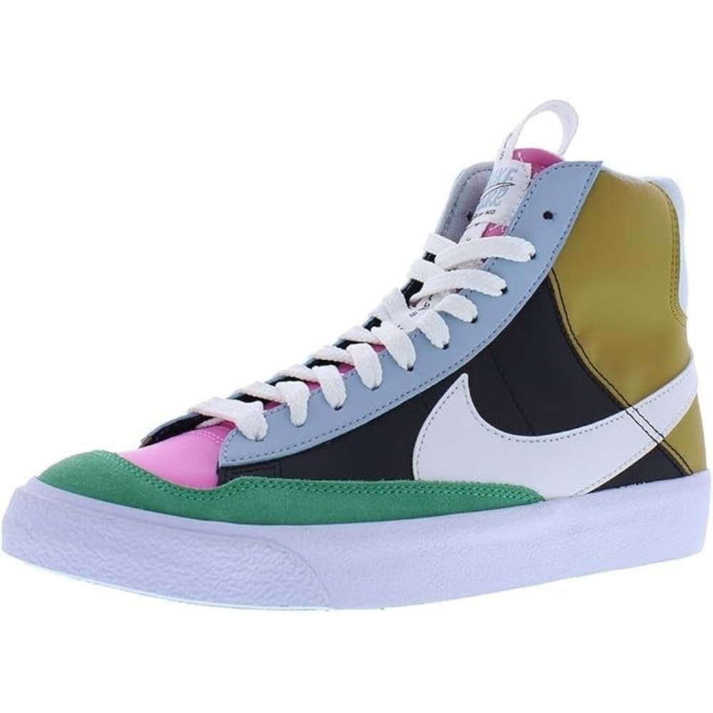 Nike FJ2952-001 Blazer Mid '77 SE Hi Top Multicolor Shoes Youth 6.5Y Women's 8